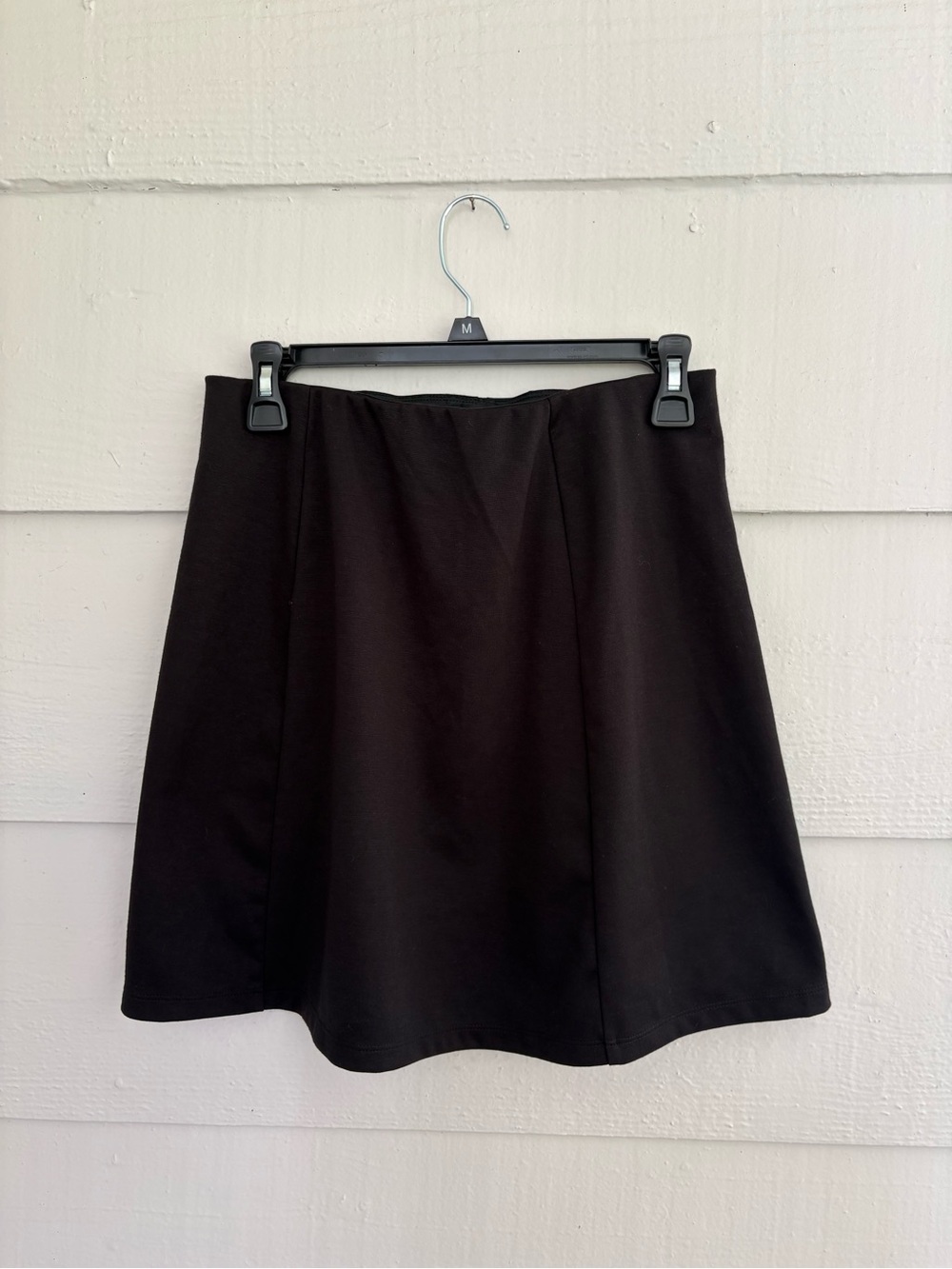 New Look Black A-Line Skirt Women’s US 8 UK 12 Stretch Minimalist Workwear